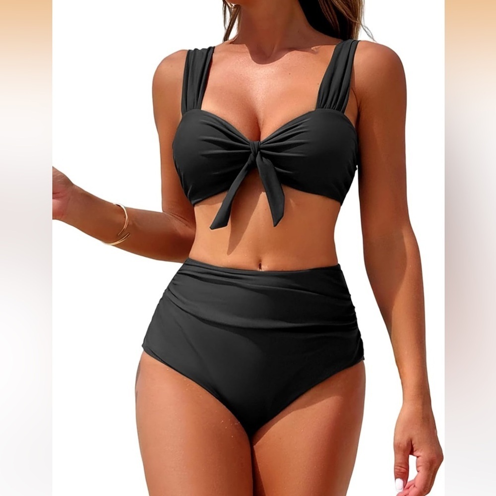 ZAFUL HighWaisted Bikini 2pc Swimsuit Push Up Tummy Control Vintage M/426-4